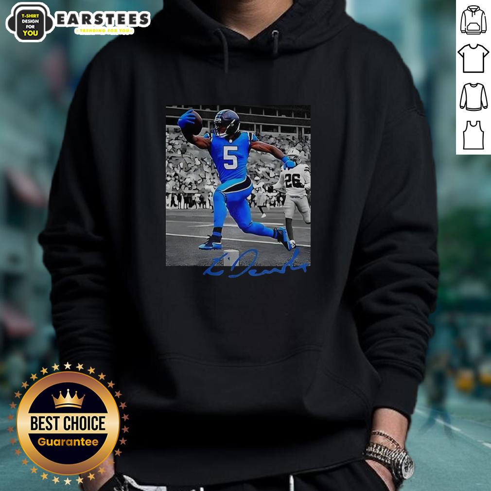 Hot Rico Dowdle Carolina Panthers NFL Week 6 Signature T-Shirt - Image 2