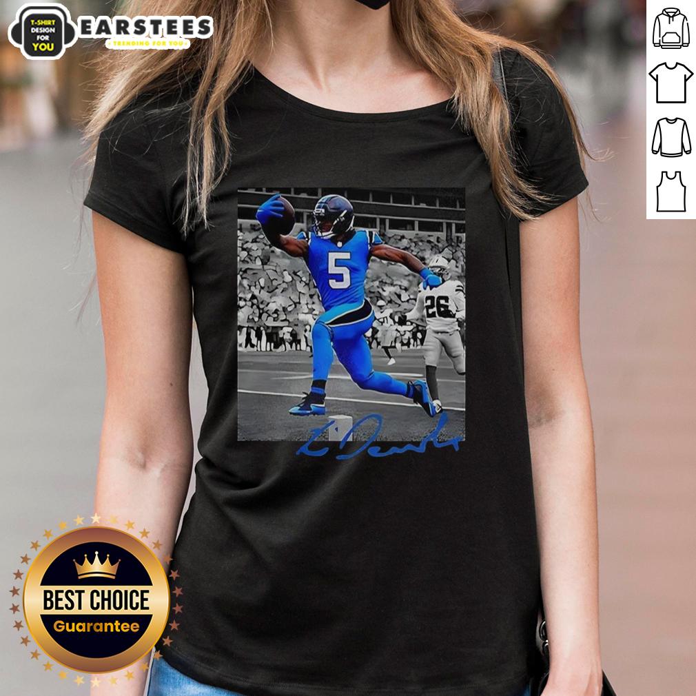 Hot Rico Dowdle Carolina Panthers NFL Week 6 Signature T-Shirt - Image 3