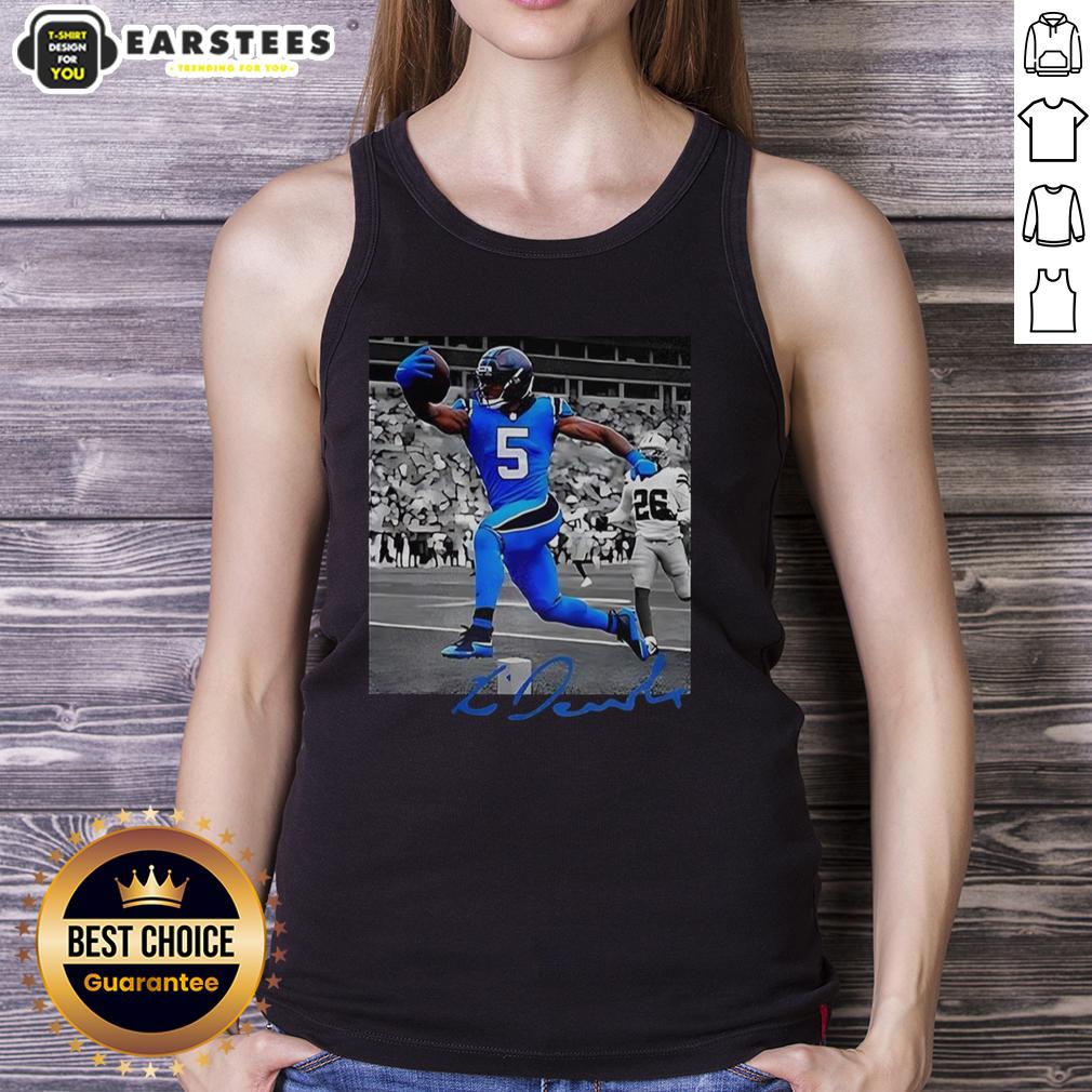 Hot Rico Dowdle Carolina Panthers NFL Week 6 Signature T-Shirt - Image 4