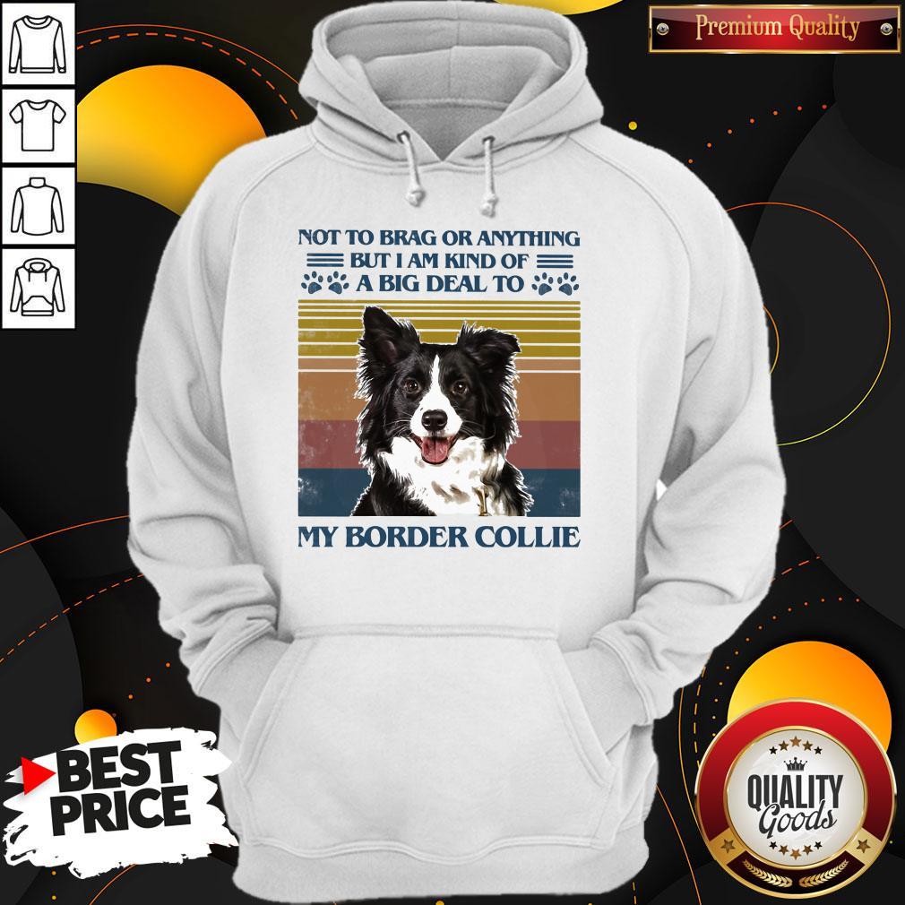 Nice Not To Brag Or Anything But I Am Kind Of A Big Deal To My Border Collie Vintage Retro Shirt - Image 5