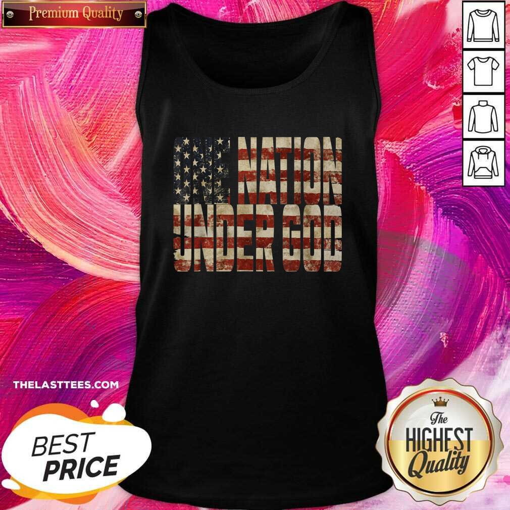 Perfect One Nation Under God American Flag Shirt - Image 3