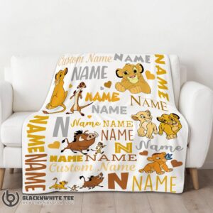 Alternative view of Perfect Disney Simba Timon Pumbaa The Lion King Blanket Fleece Customized Blanket