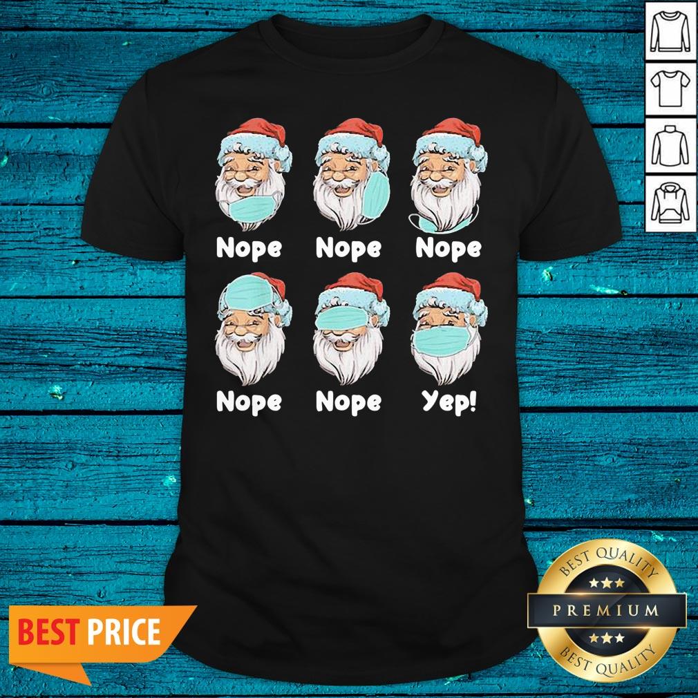 Top Christmas 2020 Santa Wearing Mask Wrong Xmas Shirt