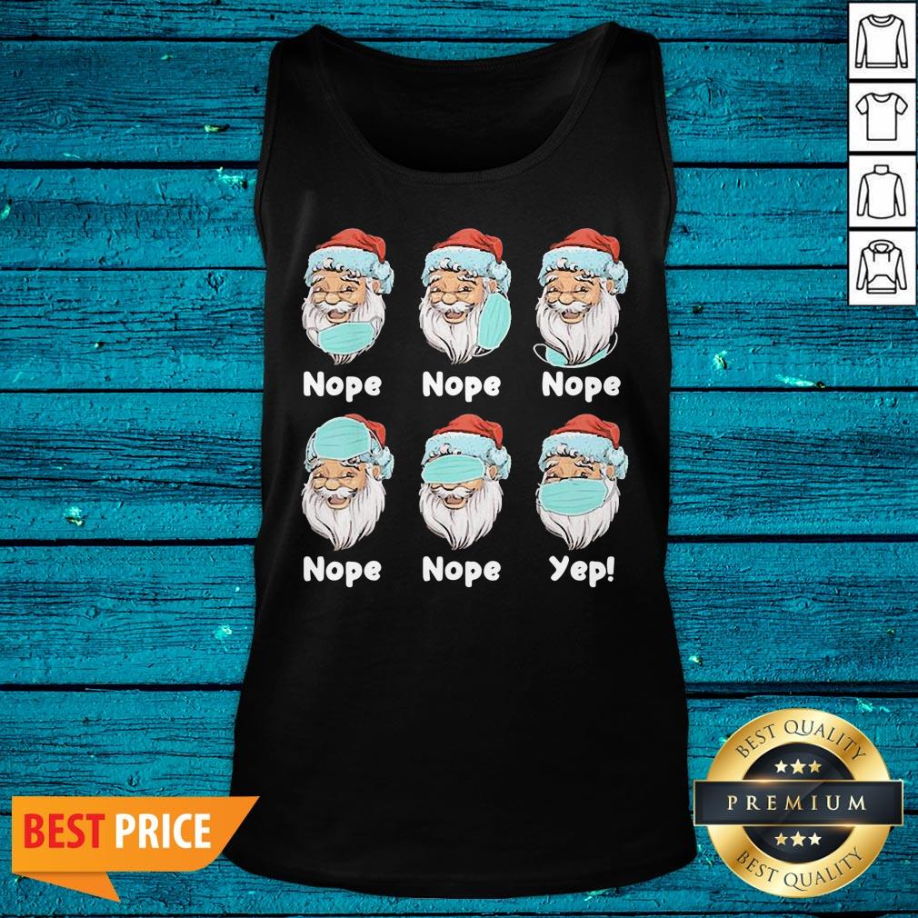 Top Christmas 2020 Santa Wearing Mask Wrong Xmas Shirt - Image 5
