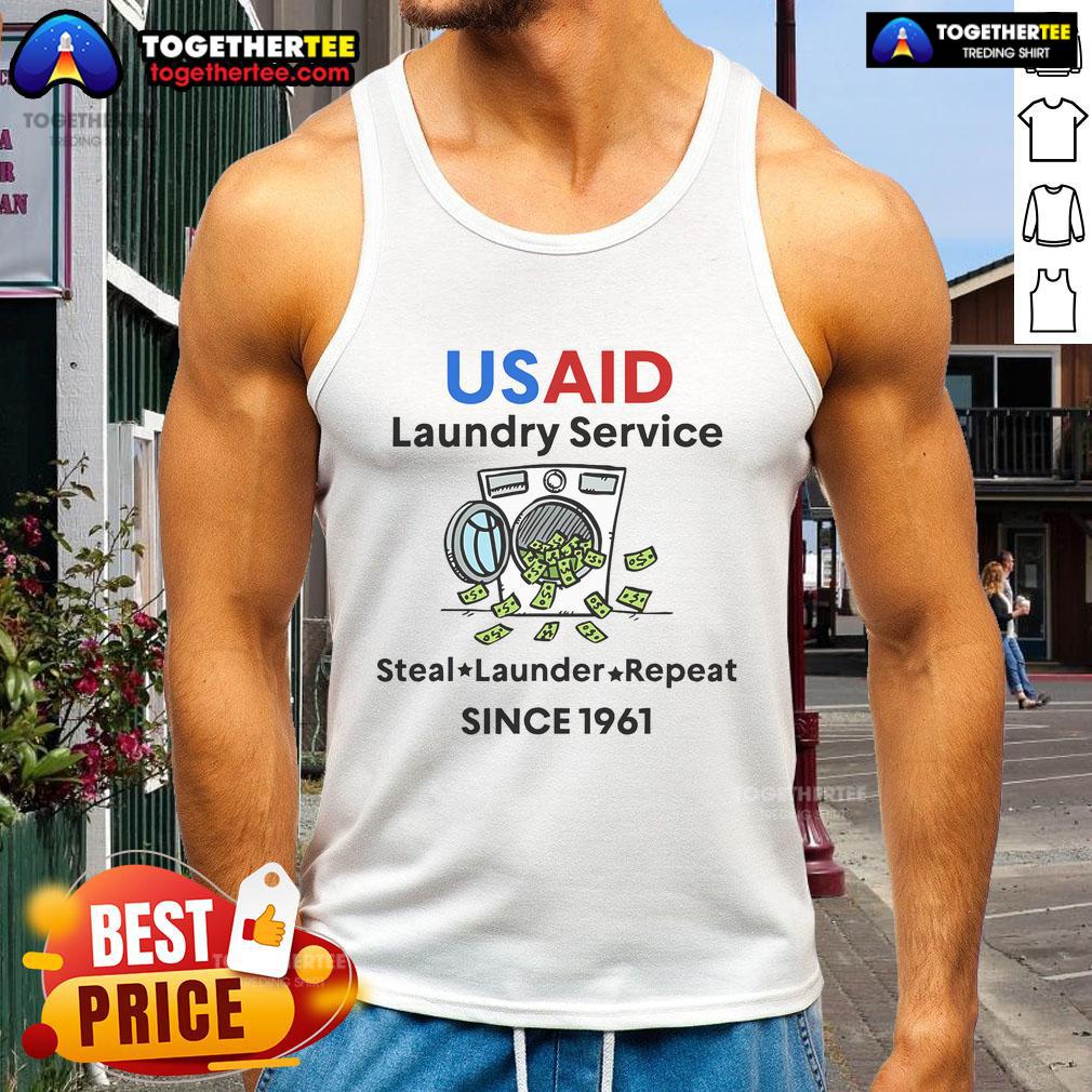 Hot USAID Laundry Service Laundering Money Since 1961 T-Shirt - Image 4