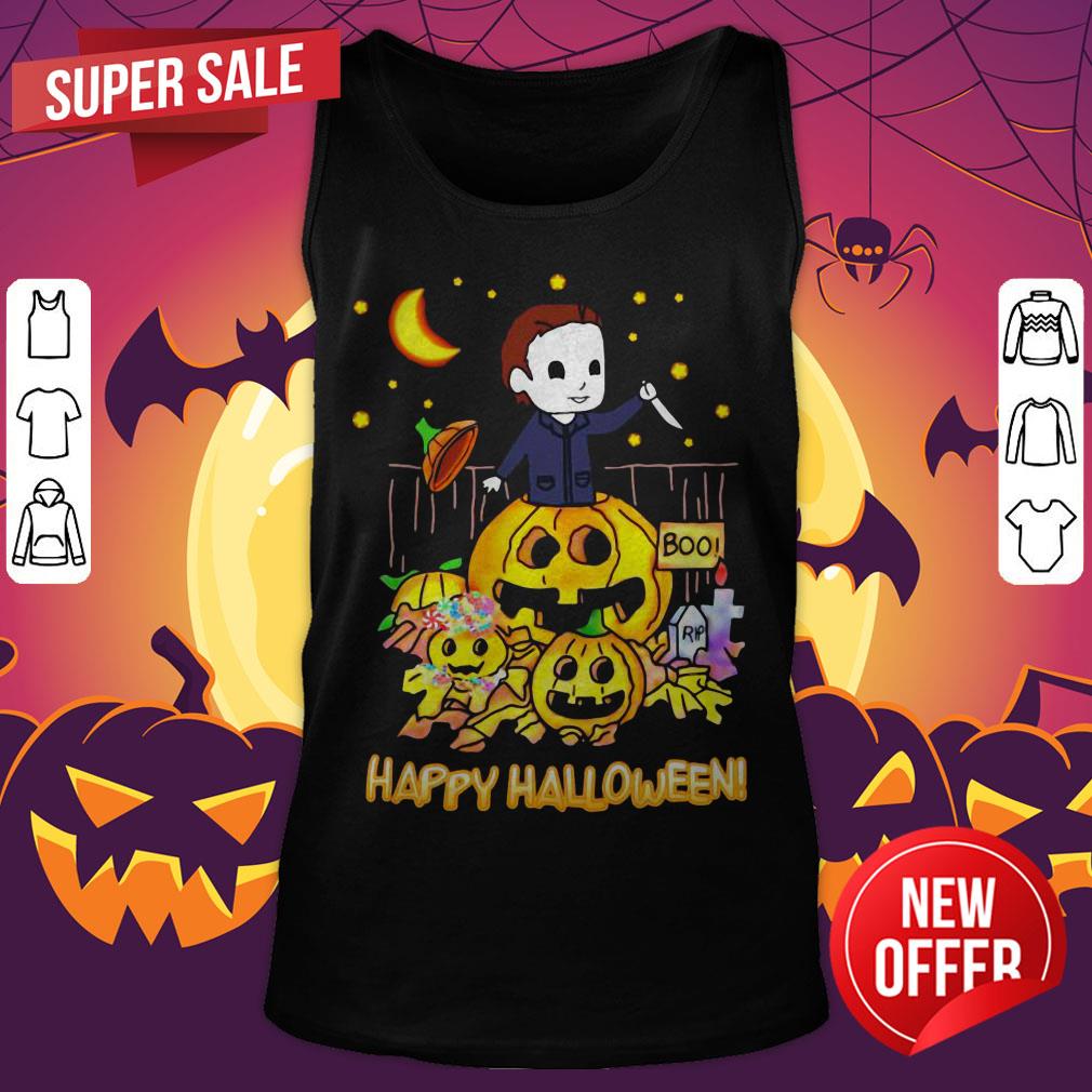 Funny Michael Myers Happy Halloween Shirt - Image 5