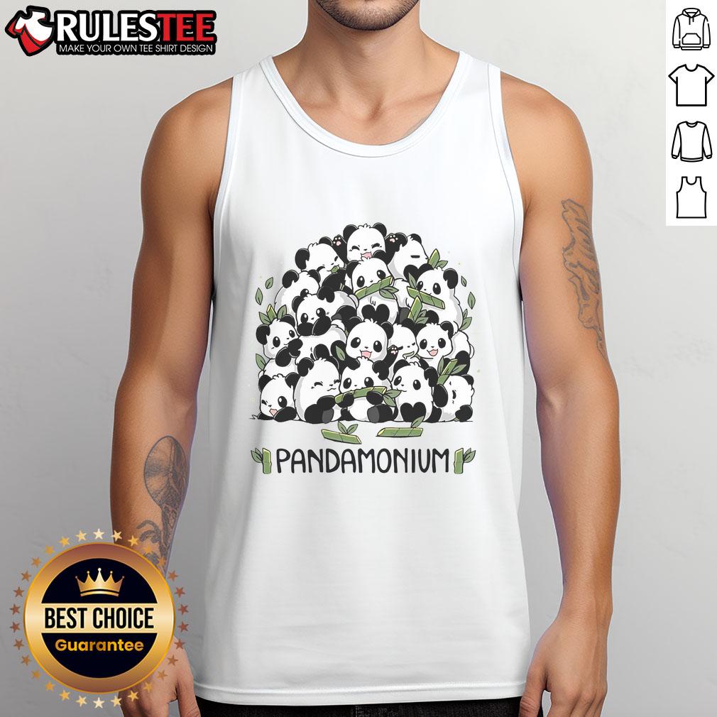 Cute Pandamonium Panda T-Shirt - Image 4