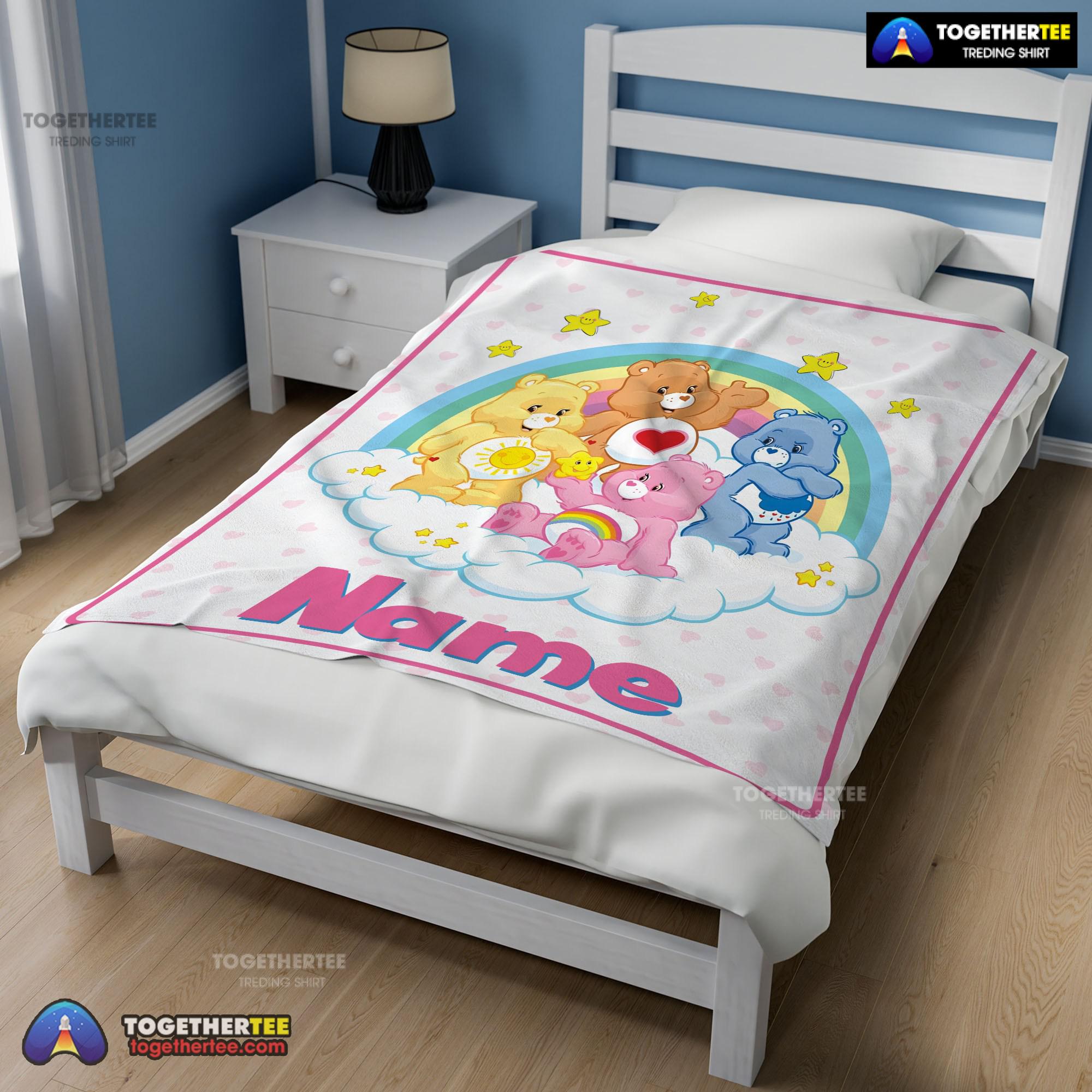 Official Nelvana The Care Bears Family Fleece Blanket Customize Blanket - Image 2