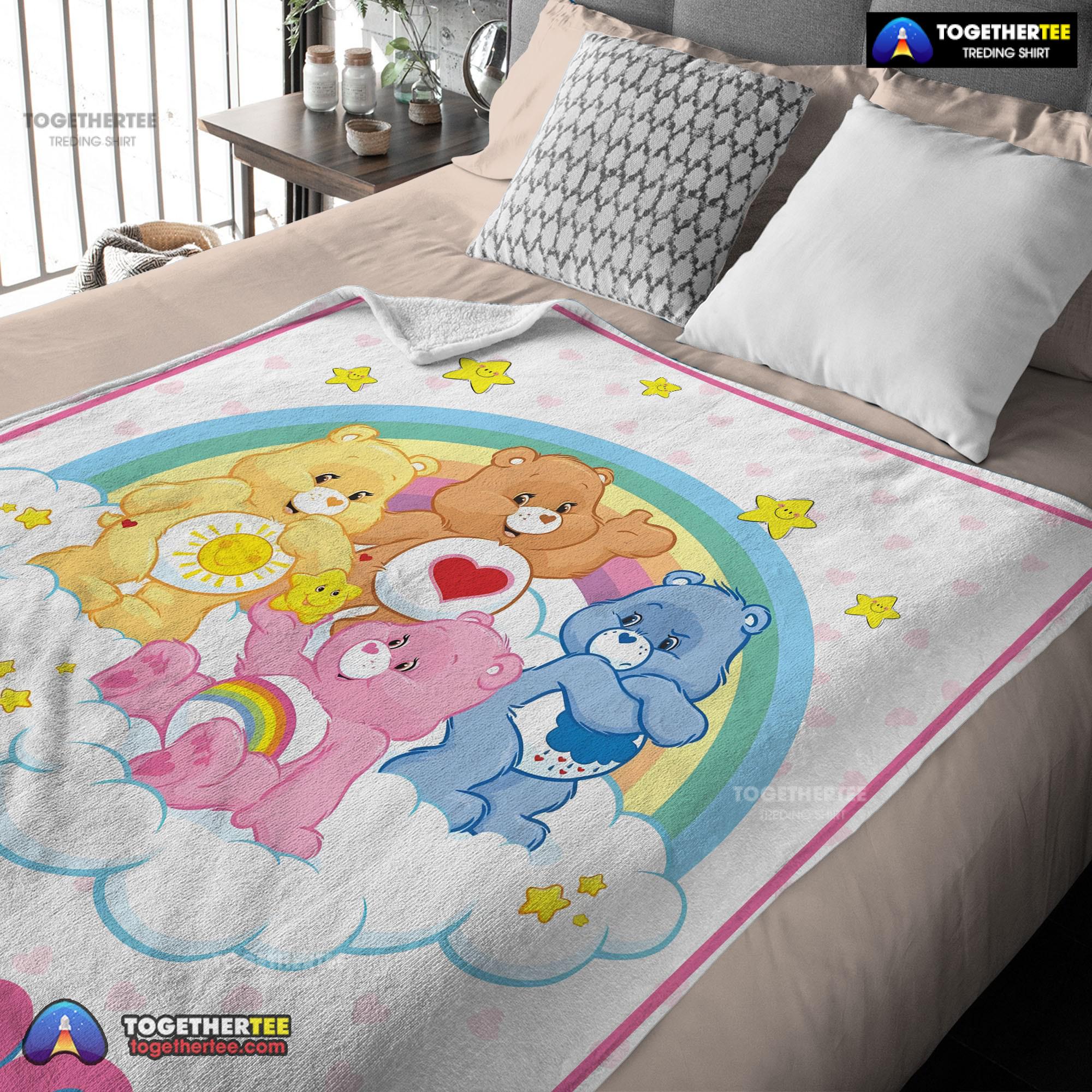 Official Nelvana The Care Bears Family Fleece Blanket Customize Blanket - Image 3