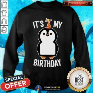 Alternative view of Cute It Is My Birthday Penguin Shirt