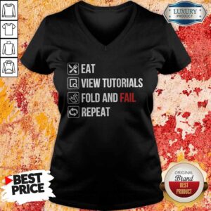 Alternative view of Eat View Tutorials Fold And Fail Repeat Shirt