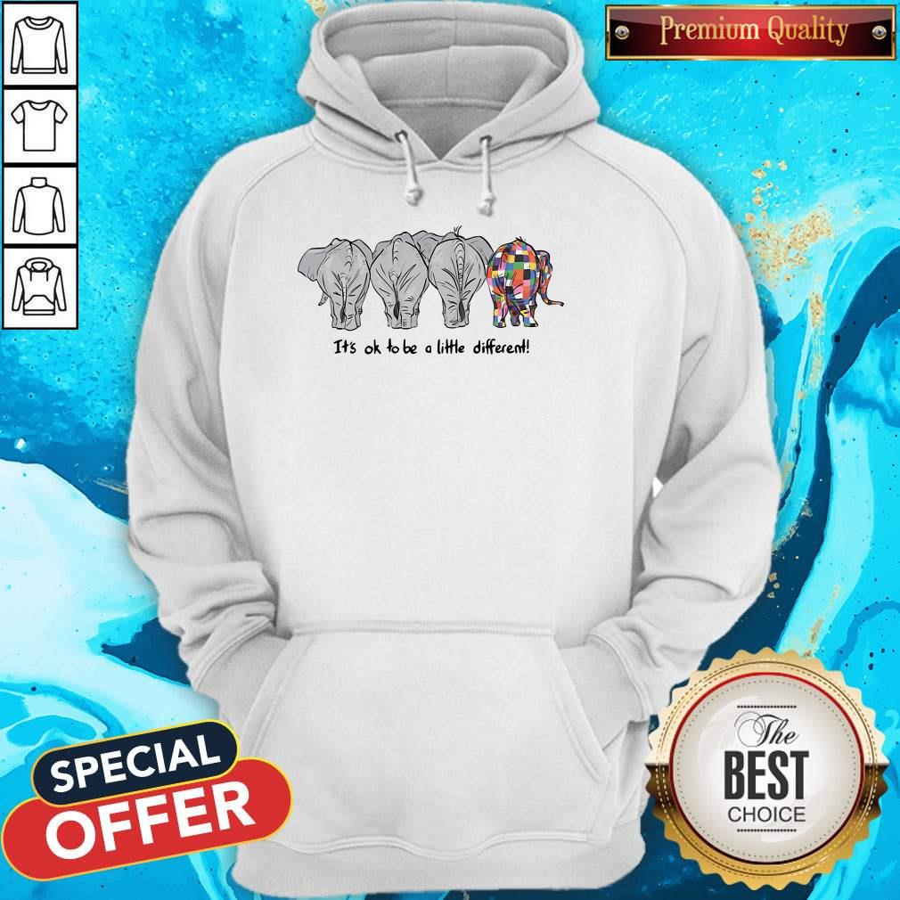Nice Elephants Autism It’s Ok To Be A Little Different Shirt - Image 4