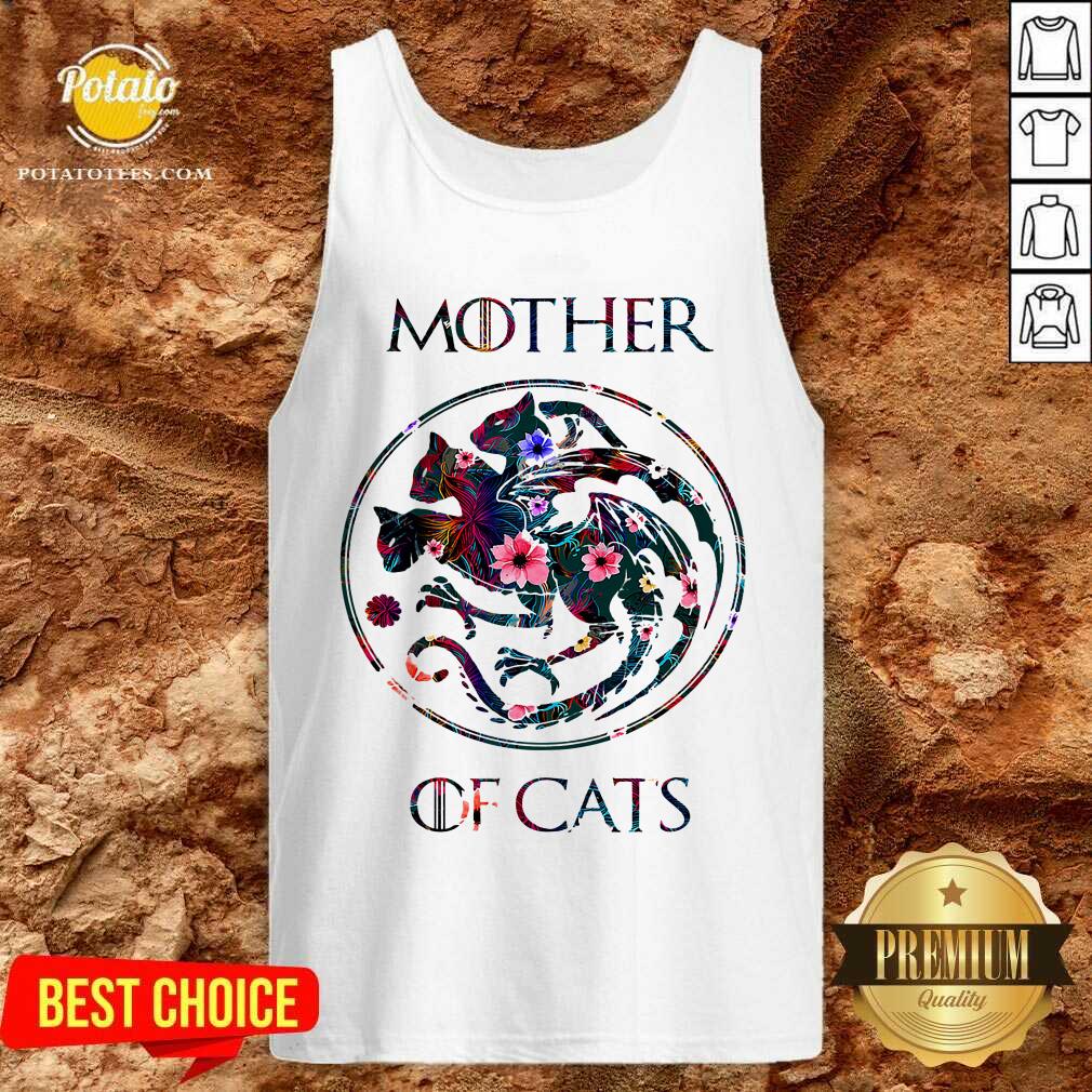 Mother Of Cats Mix Flower Shirt - Image 4