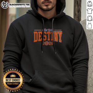 Alternative view of Top New York Knicks Destiny 2026 Bold Arch Championship Basketball Text Shirt