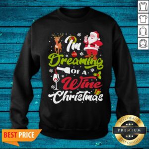 Alternative view of Delicate I’m Dreaming Of A Wine Christmas 2020 Shirt