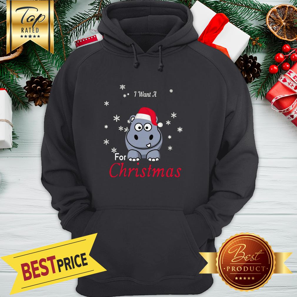 Official I Want A Hippopotamus Santa For Christmas Shirt - Image 5