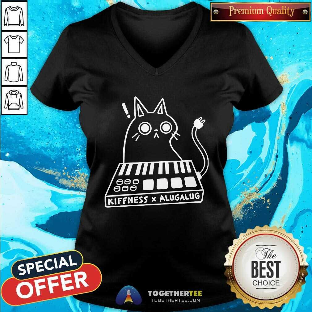 Top Kiffness X Alugalug Eating The Cats T-Shirt - Image 2