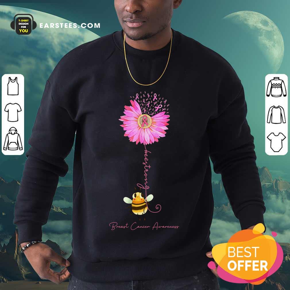 Top Bee Strong Breast Cancer Awareness Shirt - Image 3