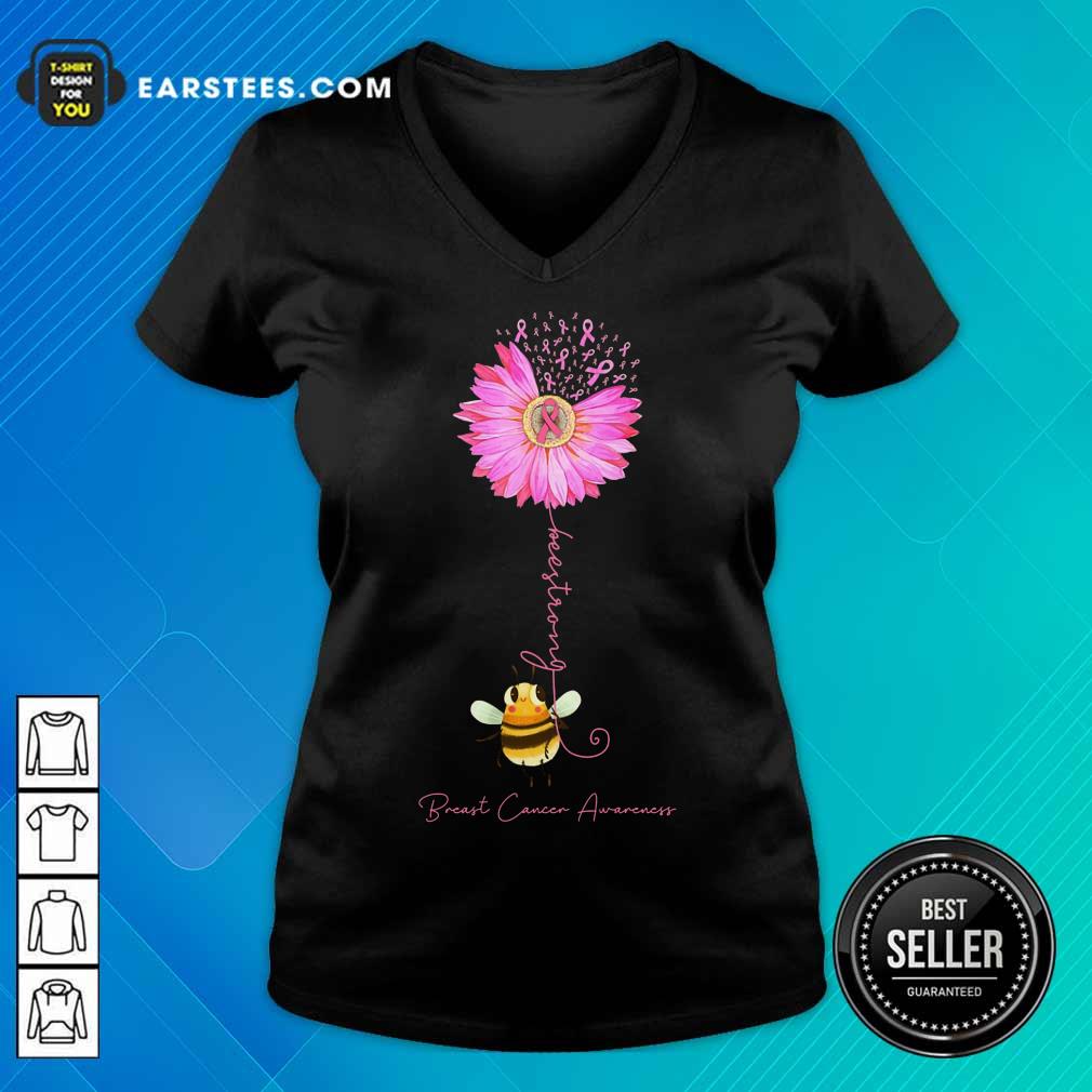 Top Bee Strong Breast Cancer Awareness Shirt - Image 5
