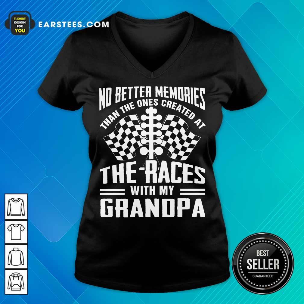 Top Memories The Races With My Grandpa Shirt - Image 5