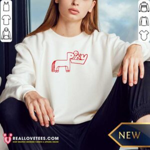 Alternative view of Top Rex Orange County Pony Shirt