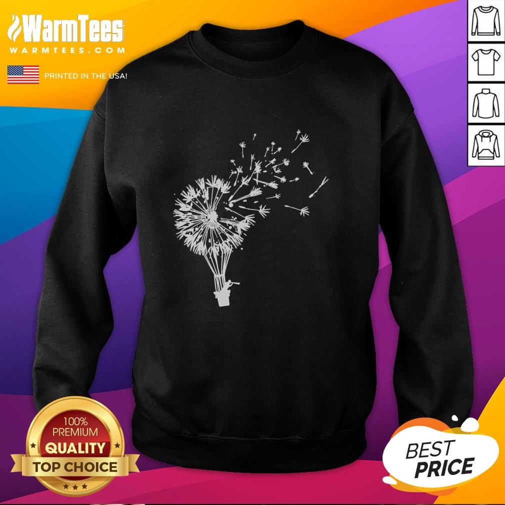 Premium Flower Power Dandelion Fly Away Freedom T-Shirt - Image 5