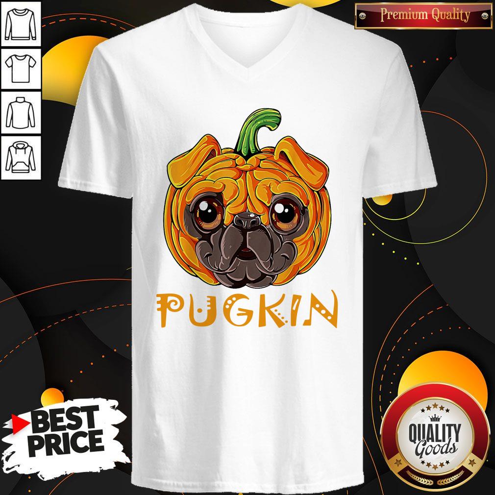 Nice Pugkin Pug Pumpkin Halloween Shirt - Image 3