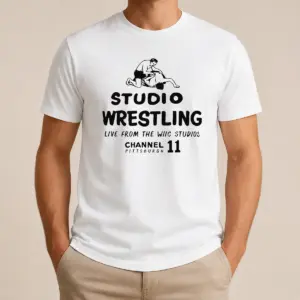 Premium Studio Wrestling Live From The WIIC Studios Channel 11 Pittsburgh Shirt