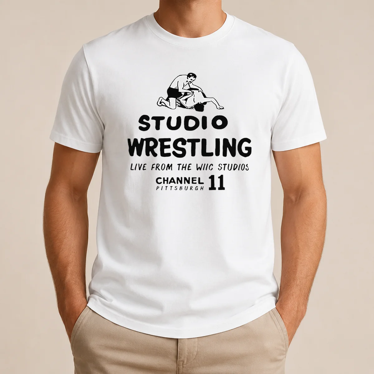 Premium Studio Wrestling Live From The WIIC Studios Channel 11 Pittsburgh Shirt