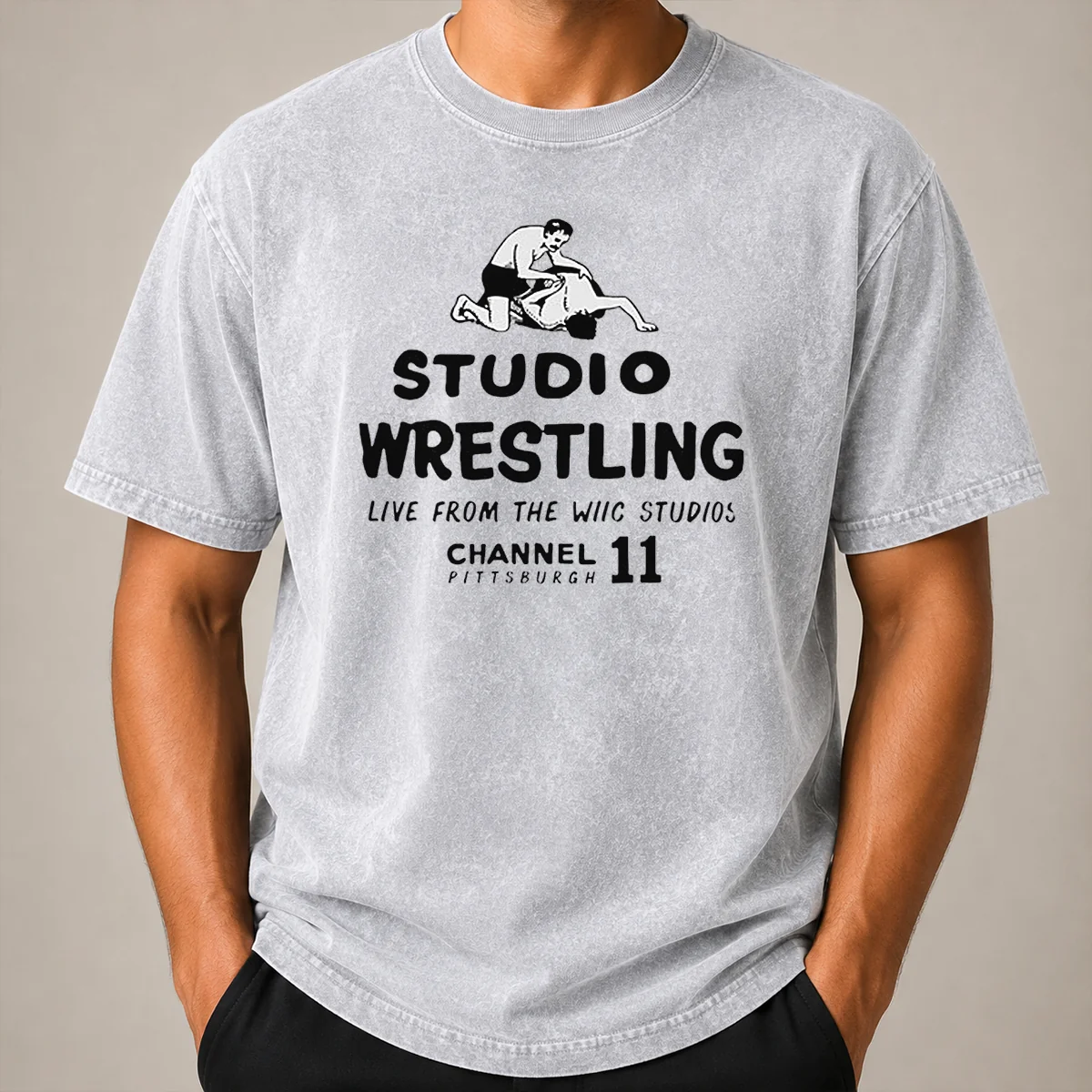 Premium Studio Wrestling Live From The WIIC Studios Channel 11 Pittsburgh Shirt - Image 8