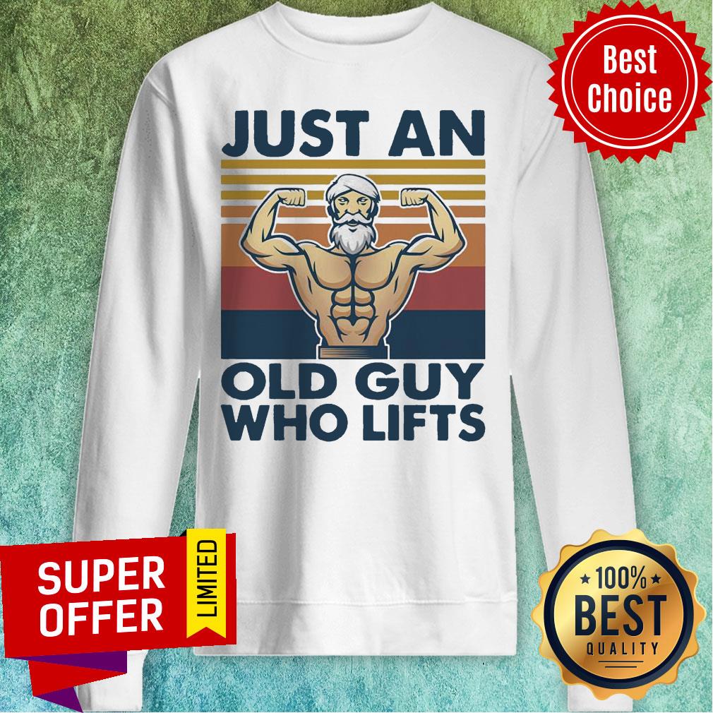 Premium Weightlifting Just An Old Guy Who Lifts Vintage Shirt - Image 5