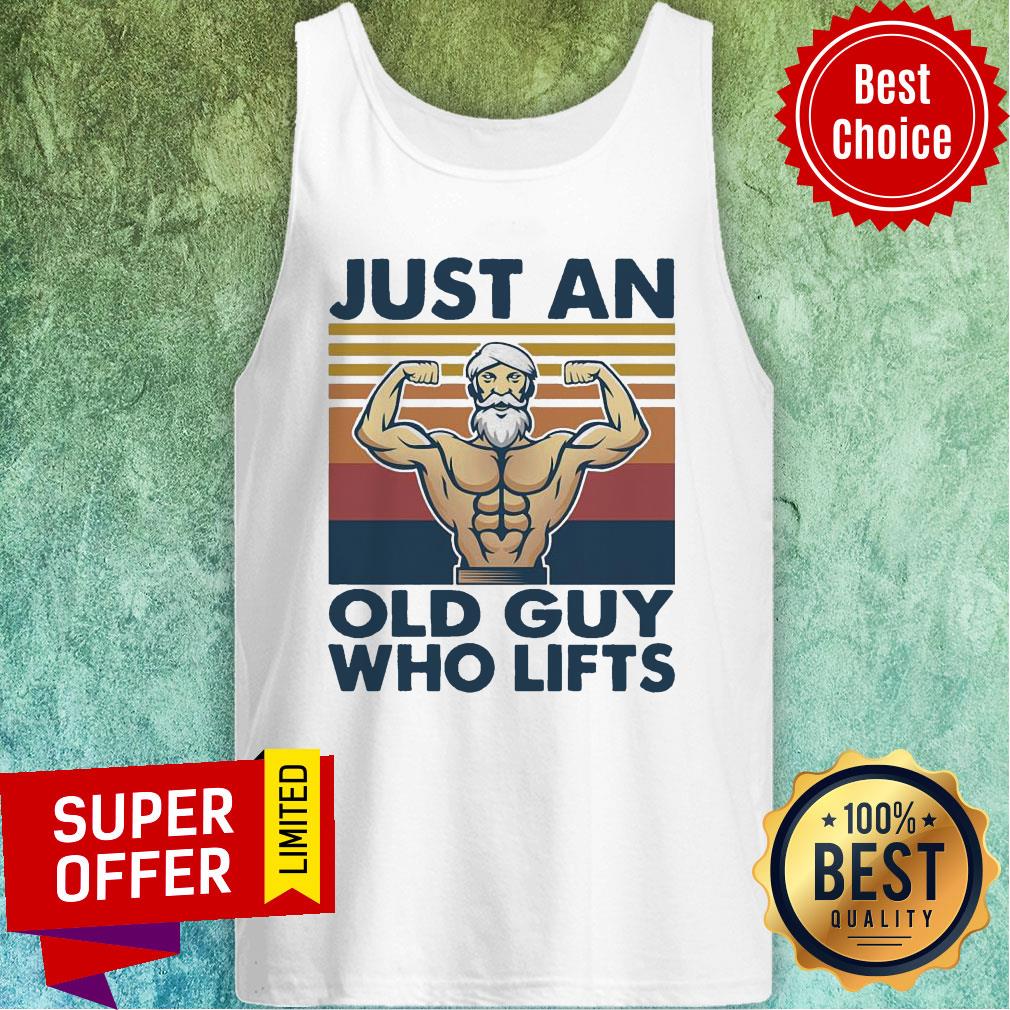 Premium Weightlifting Just An Old Guy Who Lifts Vintage Shirt - Image 4