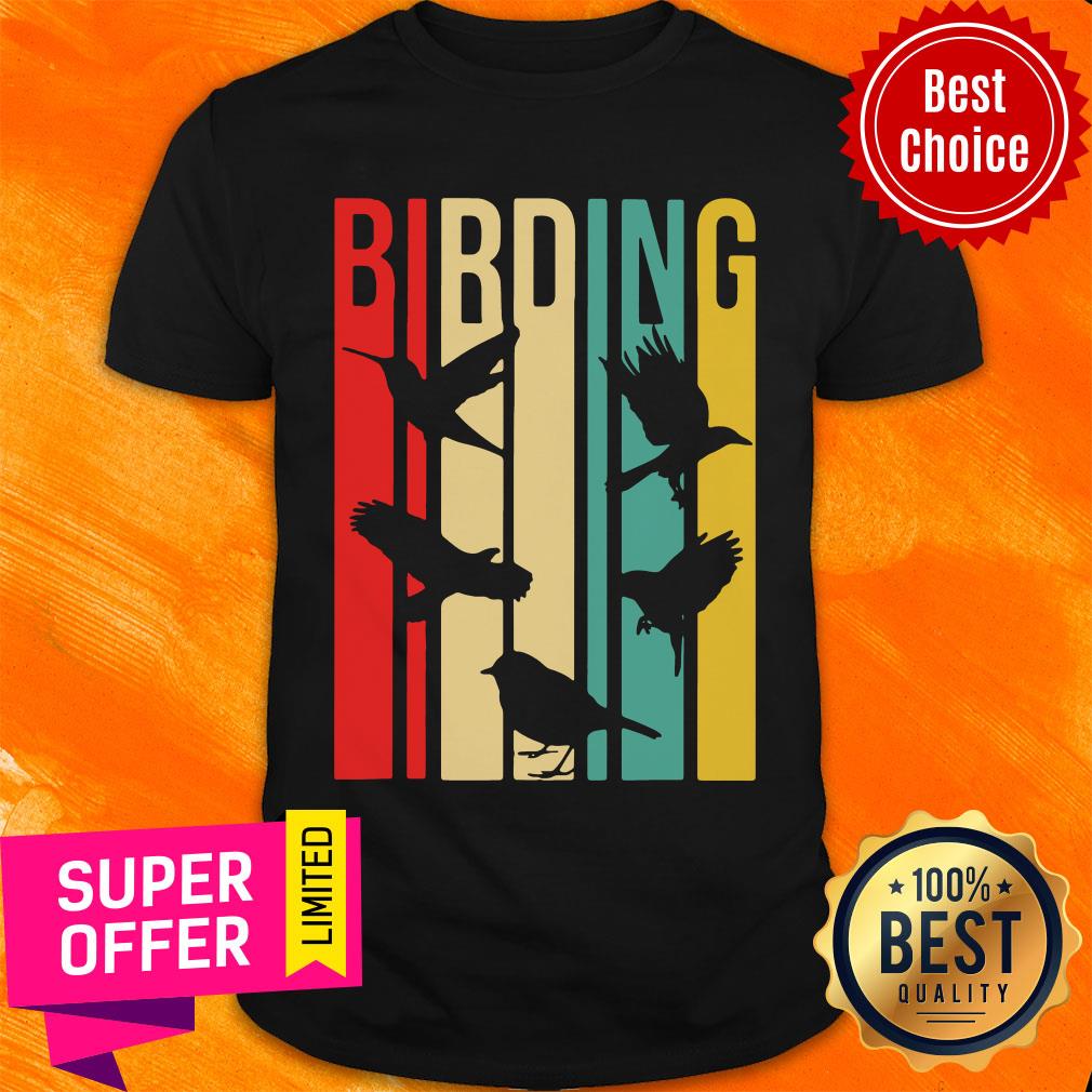 Nice BIRD WATCHING Vintage Birding Shirt