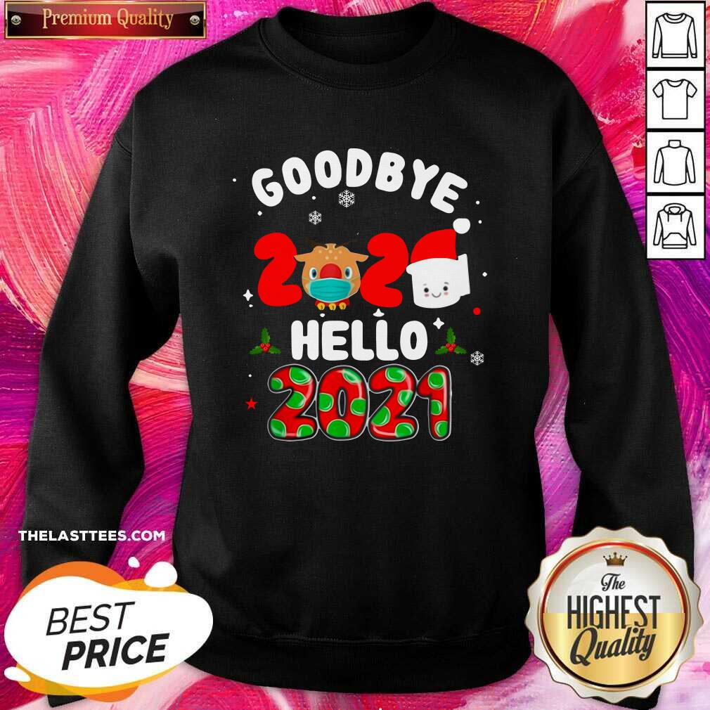 Pretty Goodbye 2020 Toilet Paper Santa Hello 2021 Shirt - Image 2