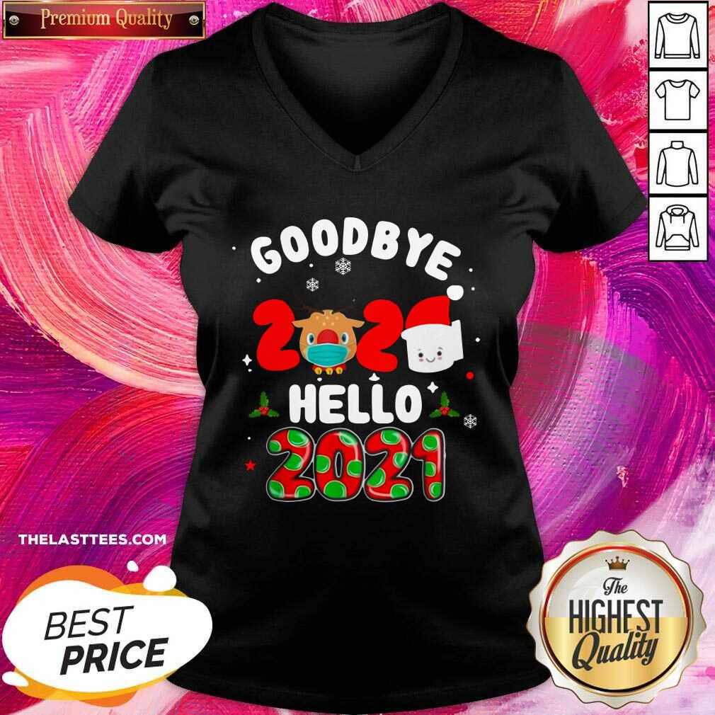 Pretty Goodbye 2020 Toilet Paper Santa Hello 2021 Shirt - Image 3