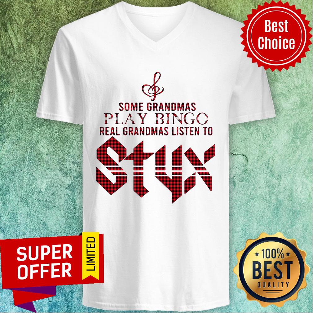 Some Grandmas Play Bingo Real Grandmas Listen To Styx Shirt - Image 3