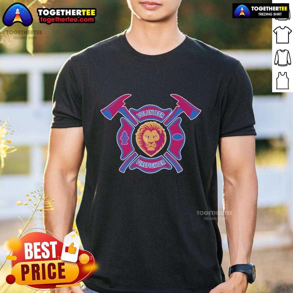 Top Brisbane Lions Volunteer Firefighter T-Shirt