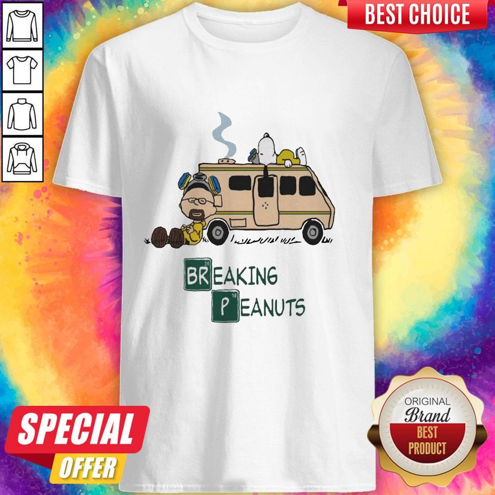Top Harlie Brown Snoopy Breaking Peanuts Shirt