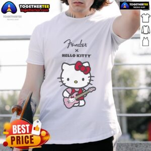 Official Fender X Hello Kitty Front Logo T-Shirt