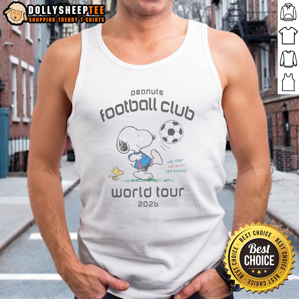 Good Peanuts Football Club One Stage One World One Goooal World Tour Shirt - Image 5