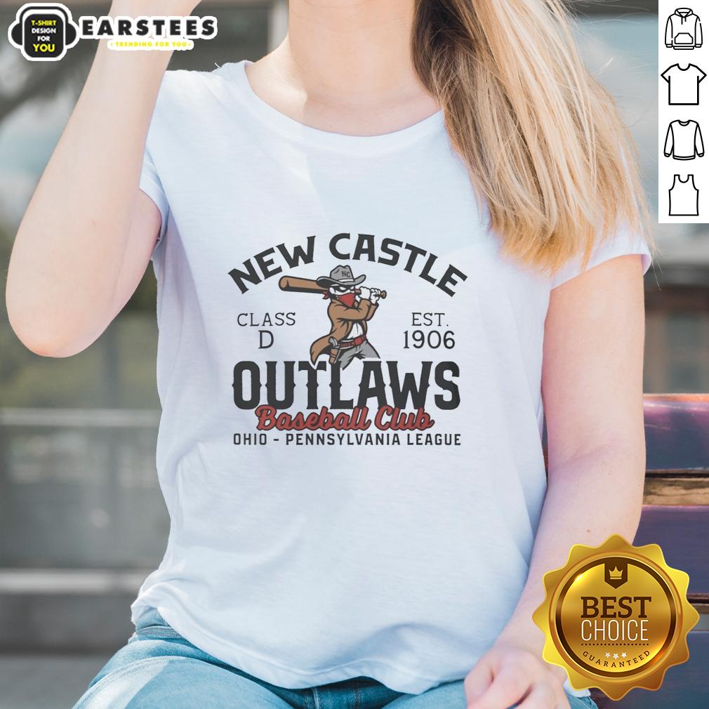 Awesome New Castle Outlaws Baseball 1906 T-Shirt - Image 3