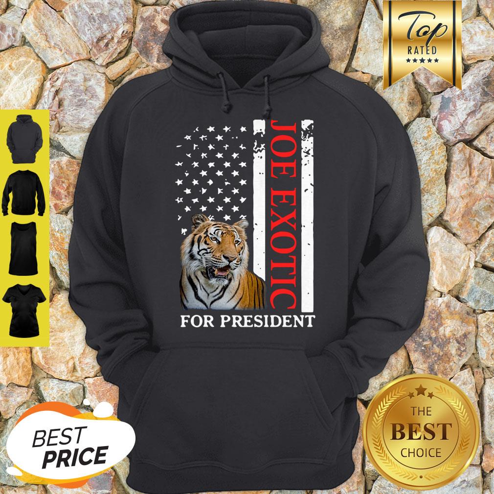 Joe Exotic Tiger King For President American Flag Shirt - Image 3
