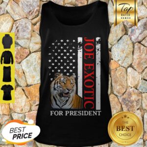 Alternative view of Joe Exotic Tiger King For President American Flag Shirt