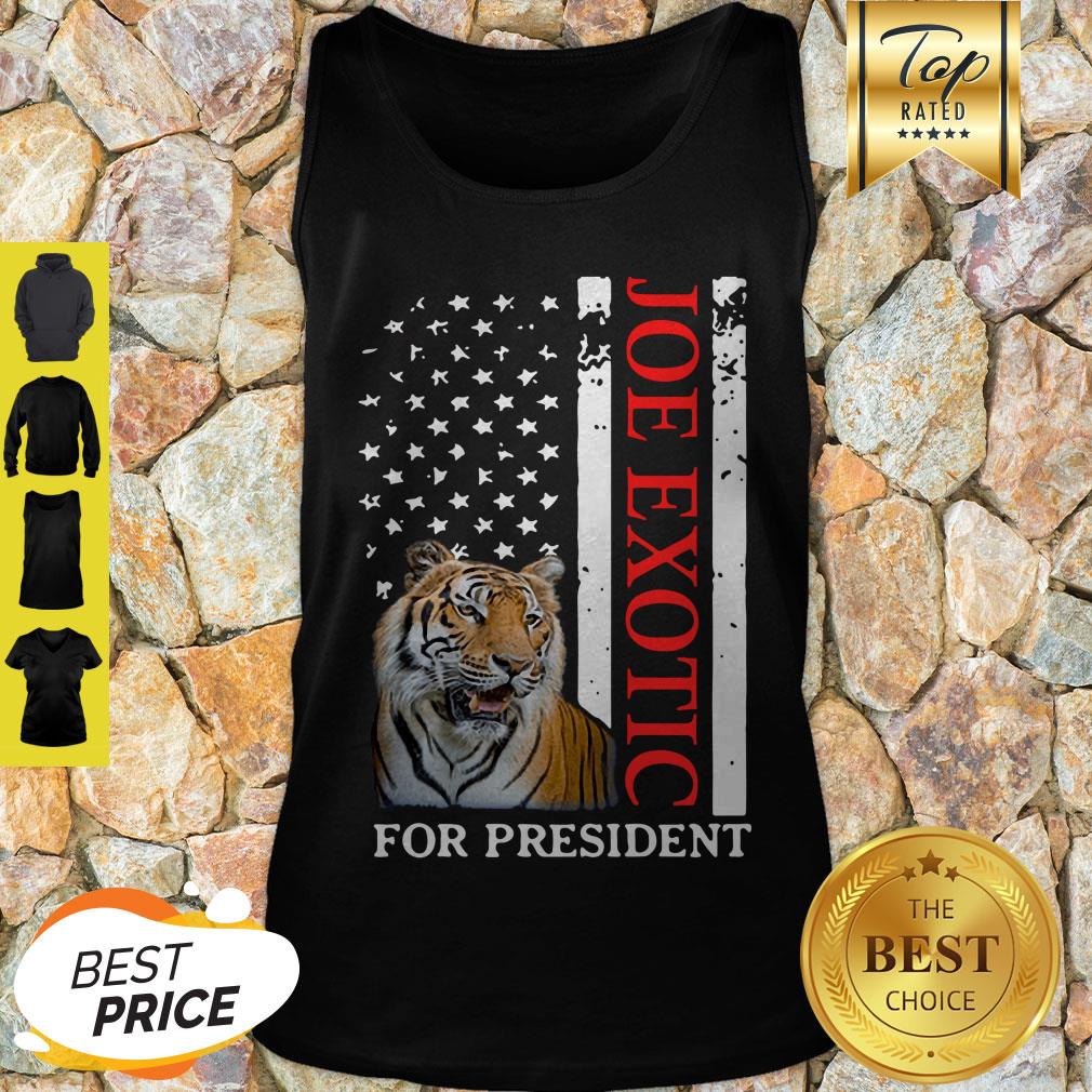 Joe Exotic Tiger King For President American Flag Shirt - Image 2