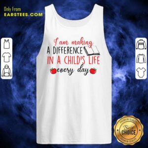 Alternative view of Nice I Am Making A Difference In A Child's Life Book Every Day Shirt