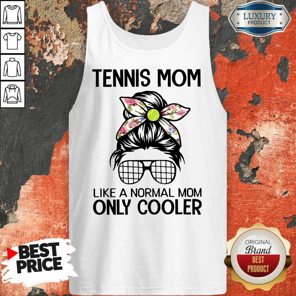 Bun Hair Tennis Mom Only Cooler Shirt - Image 3