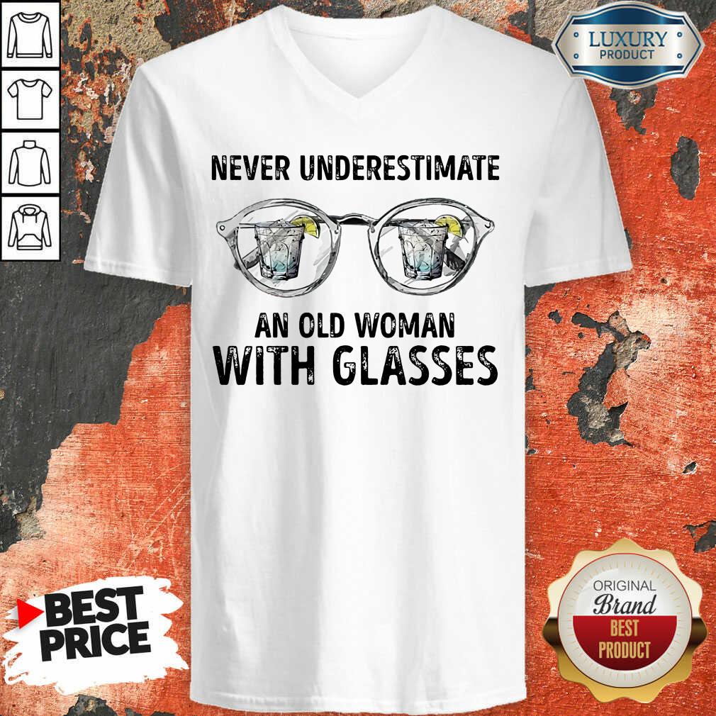 Never Underestimate Old Man With Glasses Shirt - Image 3