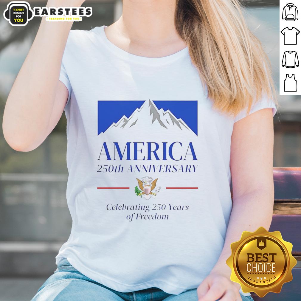 Good America 250th Anniversary Mountain Beer Celebrating 250 Years Of Freedom T-Shirt - Image 3