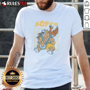 Funny Bear Playing Banjo Japanese Retro Animal Melody T-Shirt