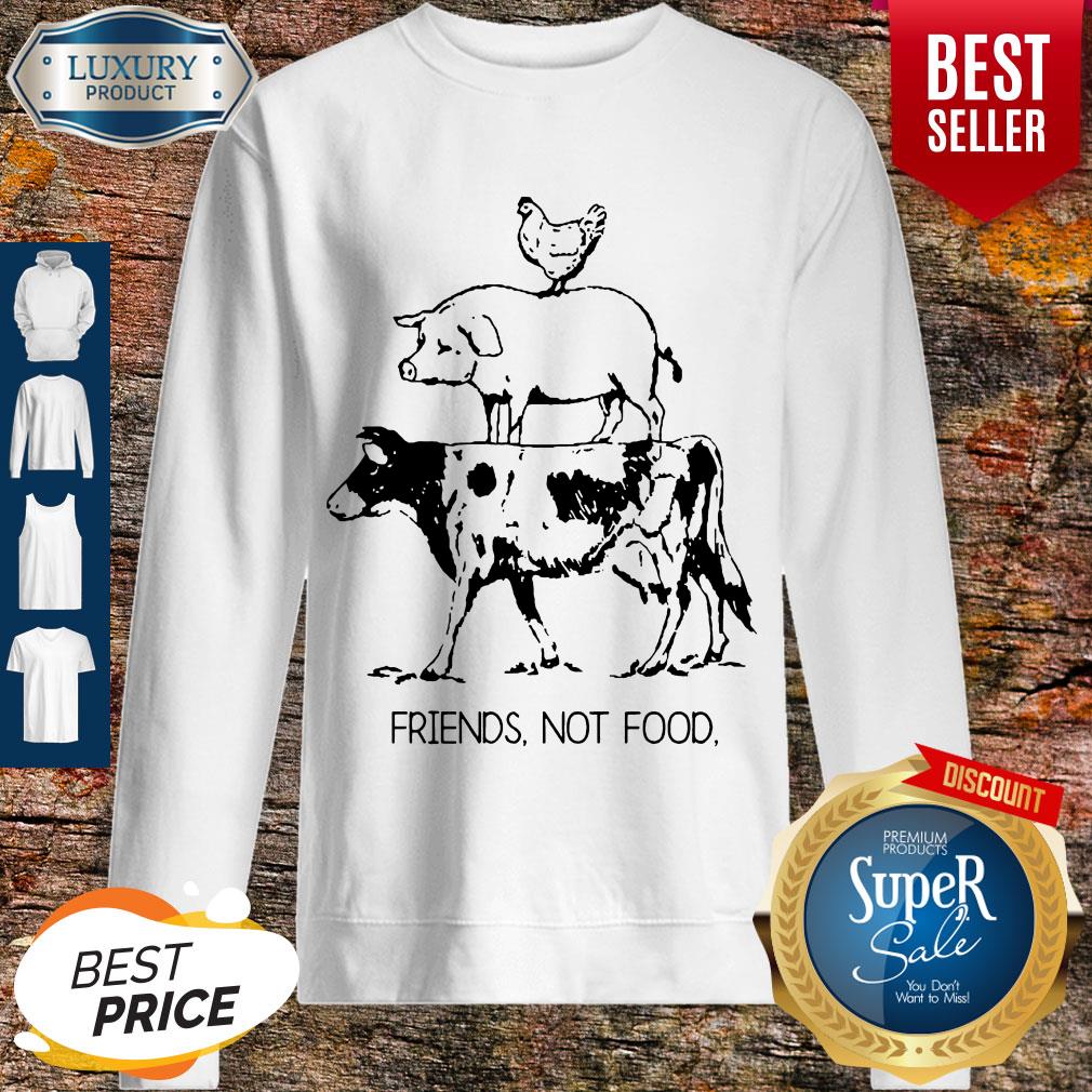 Animal Chicken Pig Cow Friends Not Food Shirt - Image 5